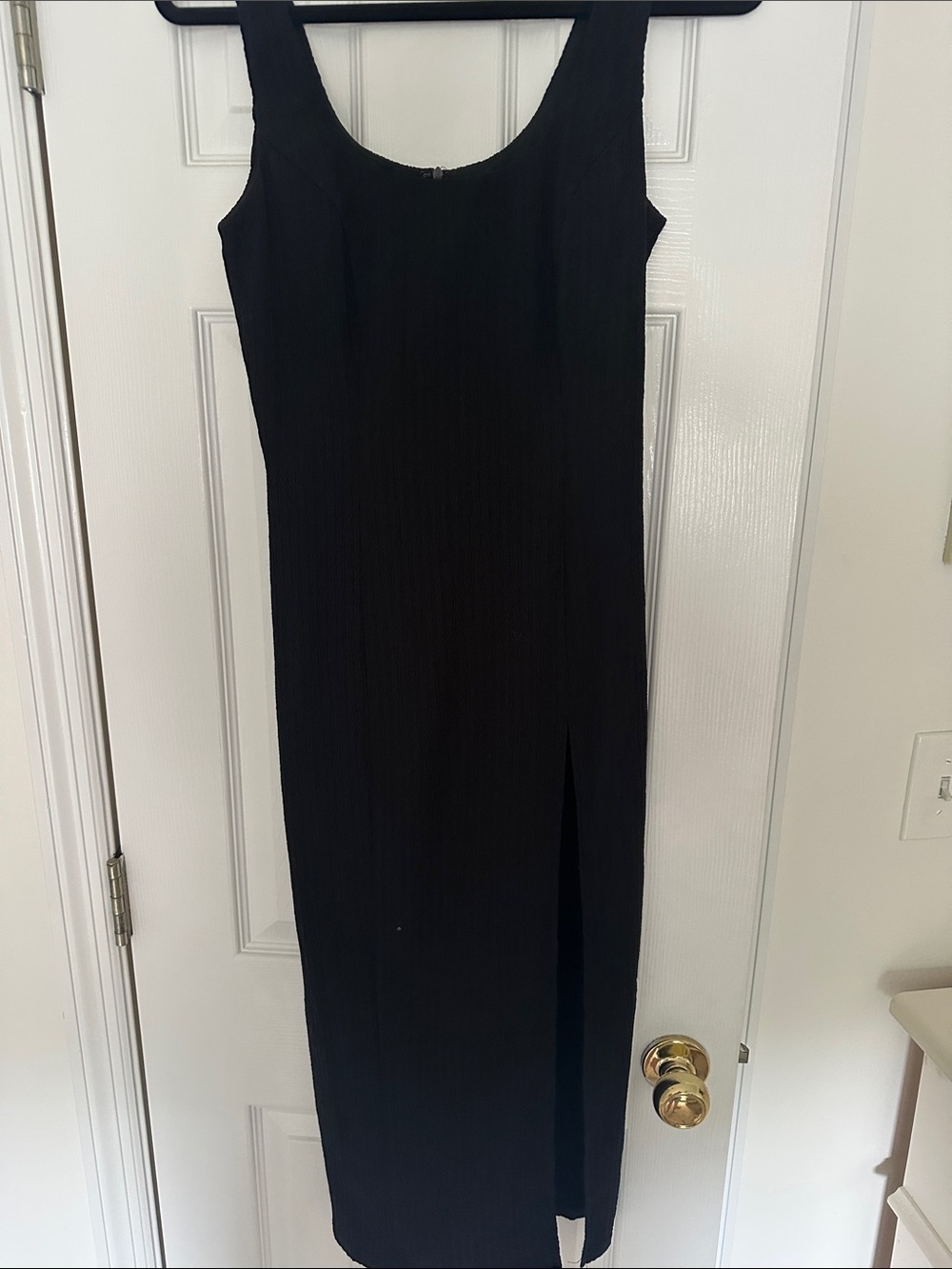 Black midi dress